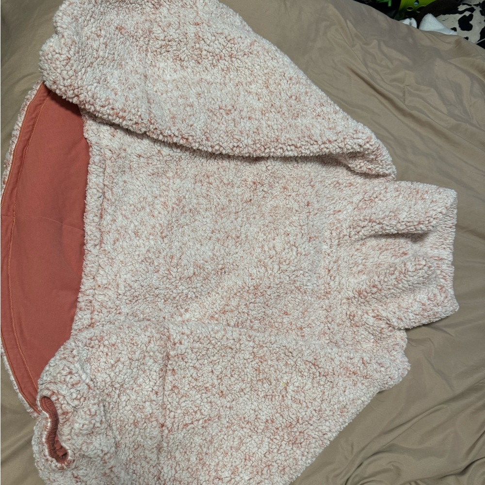 Lululemon Warmth Restore Sherpa Pullover -heathered copper clay